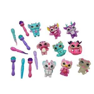 Magic Mixies Mixlings Lot of 9 Figures and 7 Wands Colorful Magic Toy Set